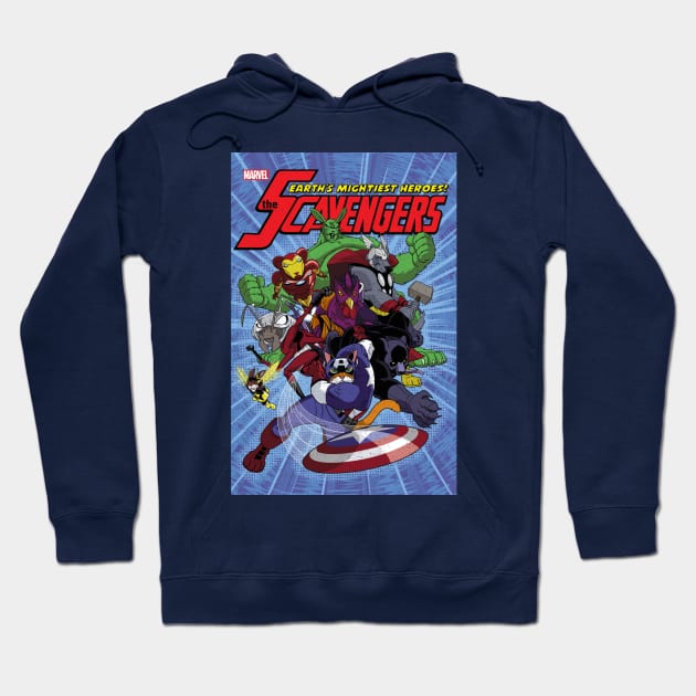 The Mighty ScAvengers Hoodie by ThirteenthFloor